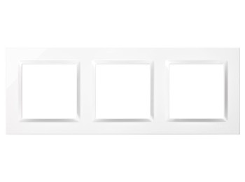 Marco elec 3 elementos emp. bl serie 10 simon