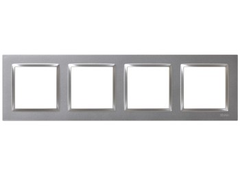 Marco elec 4 elementos emp. alum serie 10 simon