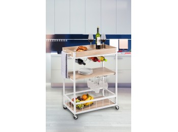 Carro coc 80x89.5x40cm 3 estantes met wenko