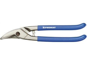 Tijera cortachapas 25cm contorneo dcha m/plast promat