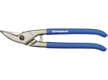 Tijera cortachapas 25cm contorneo izda m/plast promat