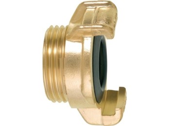 Acople riego roscado macho 3/4´ laton garra 40mm geka plus