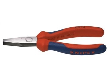 Alicate b/plana recta corta ancha 160mm neg m/bim 20 02 160