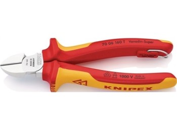 Alicate corte diag 160mm cromado vde ojal m/bim 70 06 160t