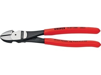 Alicate corte diag extrafuer 200mm negro m/plas 74 01 200