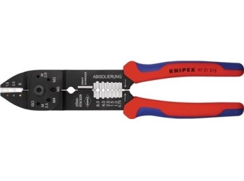 Alicate engaste 230mm 0,5-6(awg 20-10)mm² 97 21 215 knipex