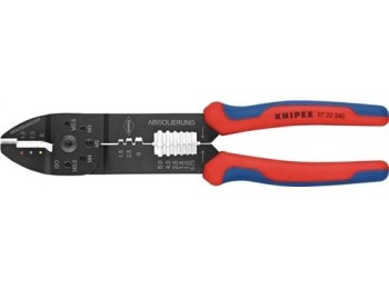 Alicate engaste 240mm 0,5-6(awg 20-10)/0,5-2,5(awg 20-13)mm²