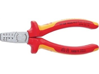 Alicate entallar punteras 145mm 0,25-2,5mm² vde 97 68 145a