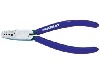 Alicate entallar punteras 180mm 0,25-16,0mm² m/plas promat