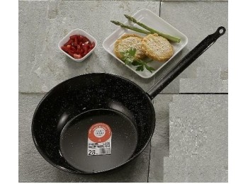 Sarten honda 22cm c/mg h.esmal la ideal