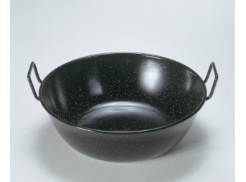 Sarten honda 24cm con asa h.esmal la ideal