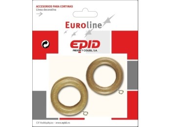 Anilla cortina 18mm hogar mad nat epid 10 pz