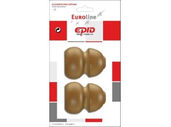 Terminal barra cort 29mm mad nat epid 2 pz