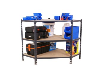 Maderclick Corner 3/500 900 Antracita/madera 900x900x500