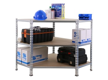 Maderclick Corner 3/500 900 Galva/madera 900x900x500